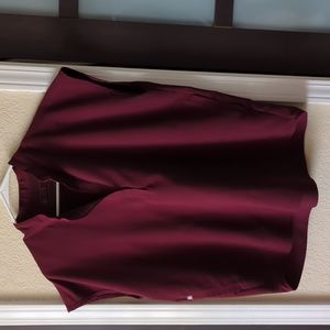 Figs Rafaela Scrub Top - Burgundy